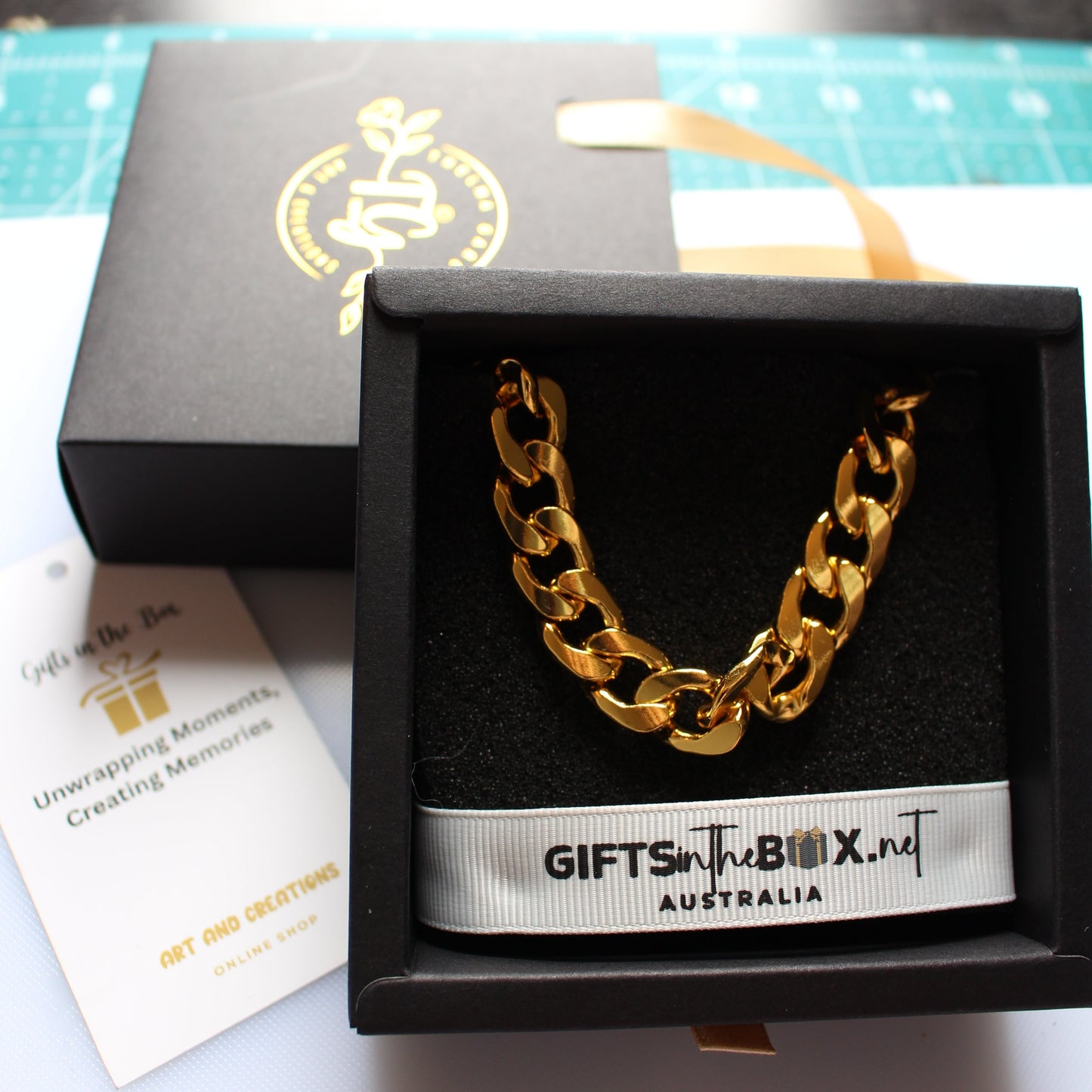 18K Gold Plated Mens Bracelet
