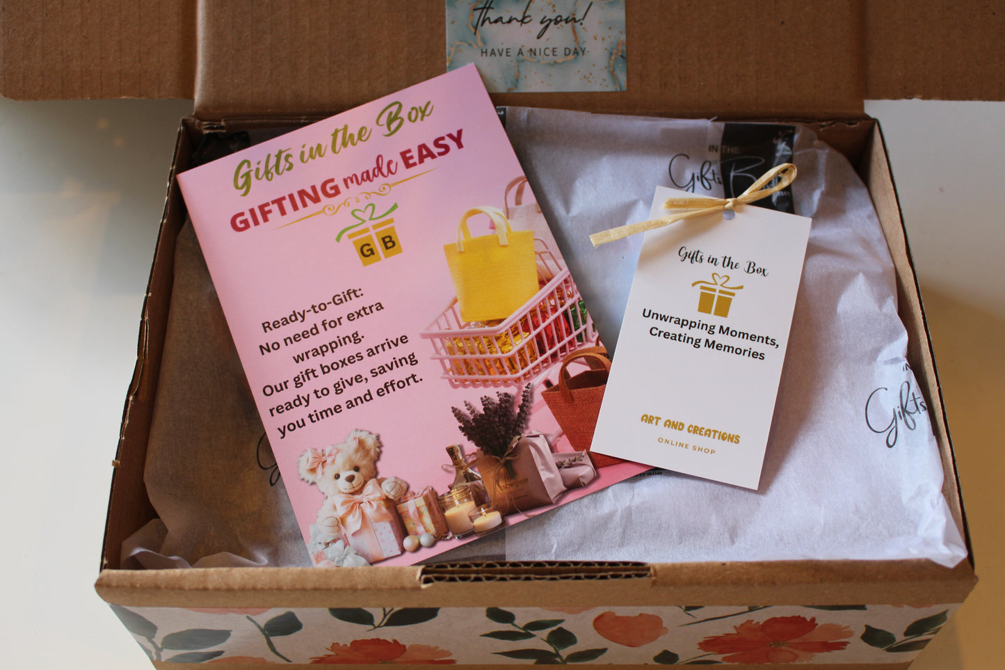 Hand Crafted Gift Box includes Fashion Staples Gift set