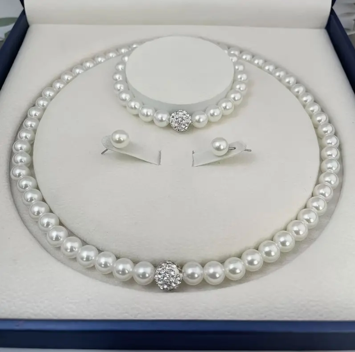 Faux Pearl Bridal Jewelry Set