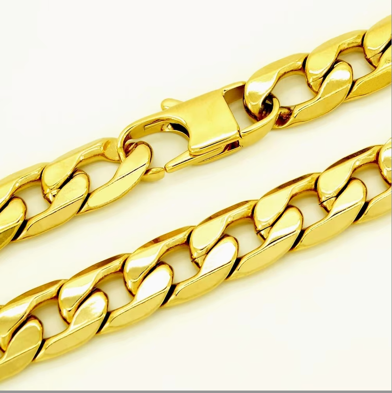 18K Gold Plated Mens Bracelet