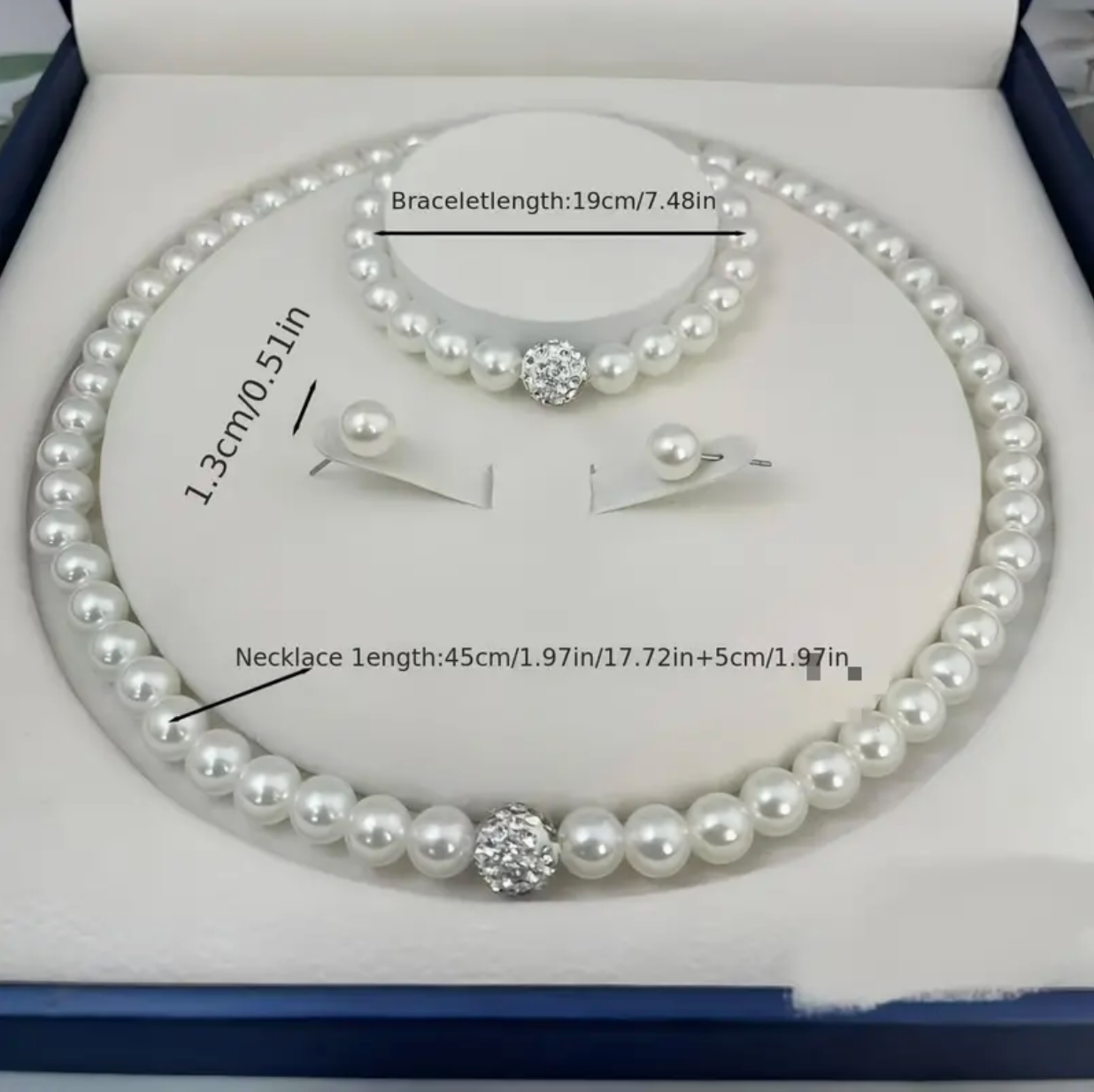 Faux Pearl Bridal Jewelry Set