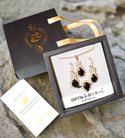 Blackstone Gold Plated Jewelry Set ( 4 Pcs.)