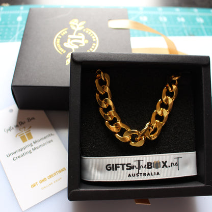 18K Gold Plated Mens Bracelet