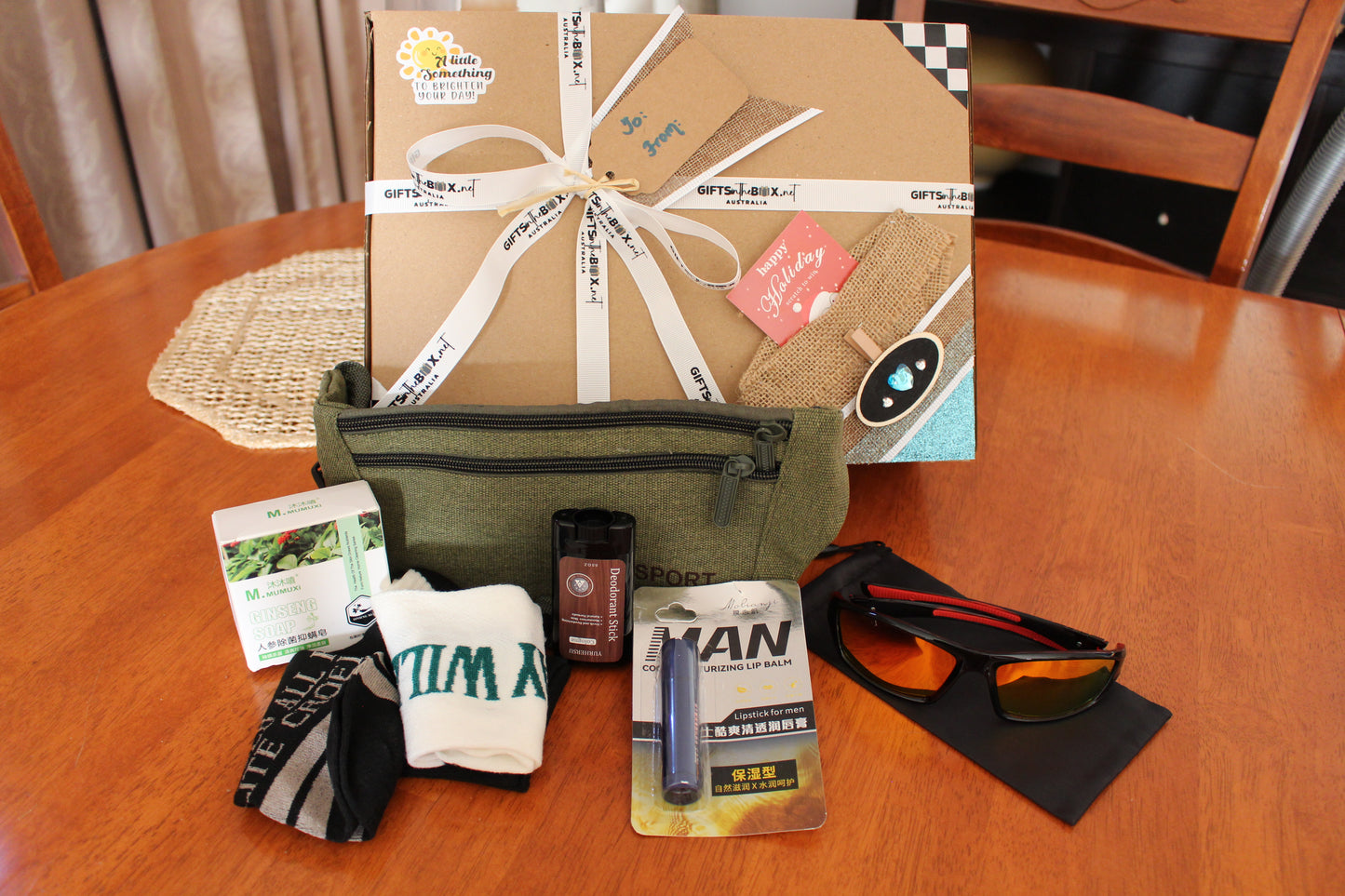 Hand Crafted Gift Box with Essentials for an Active Lifestyle Gift Set