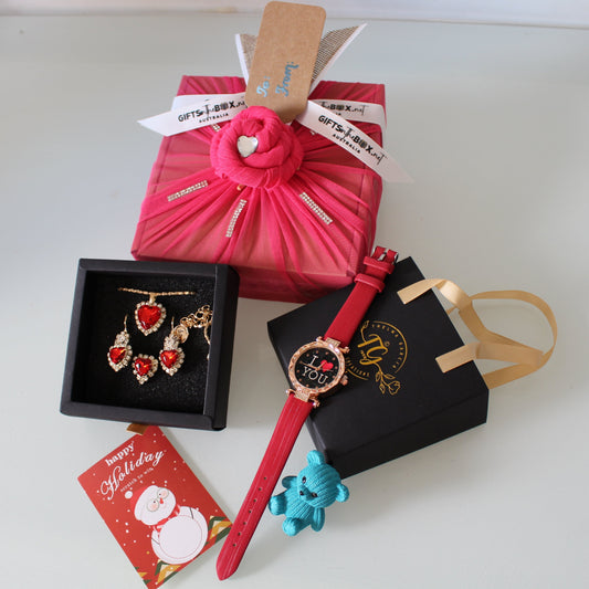 Hand Crafted Gift Box with Jewelry Set