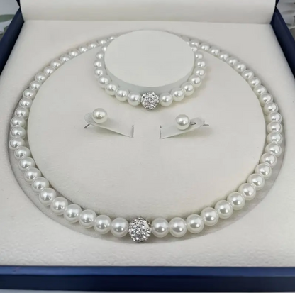Faux Pearl Bridal Jewelry Set
