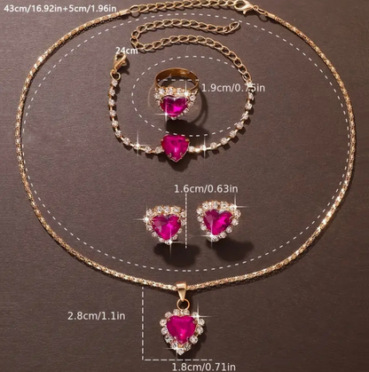 Redstone Gold Plated Jewelry Set ( Last One )