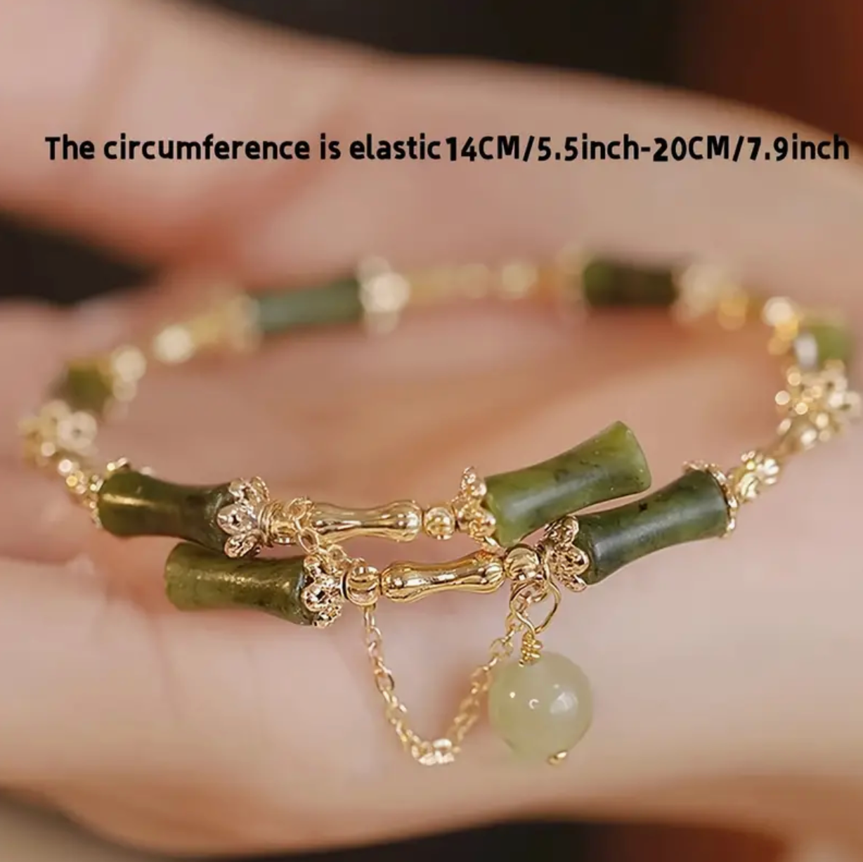 Elastic Bamboo Design Bracelet