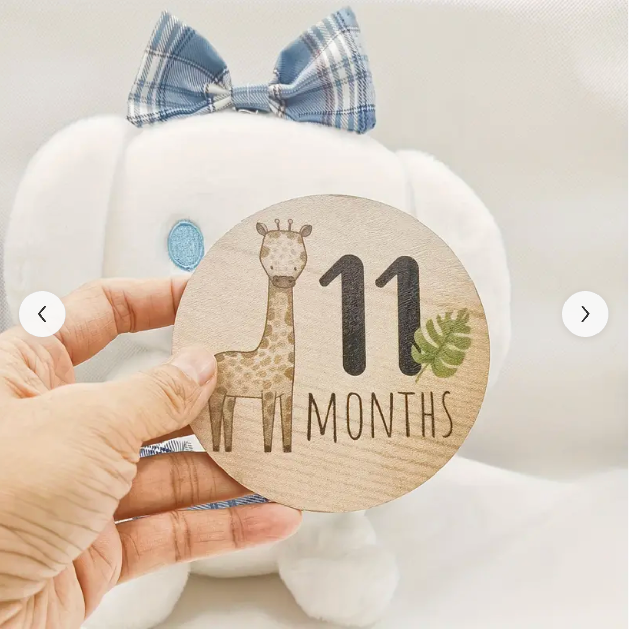 Baby Month Wooden Milestone Cards